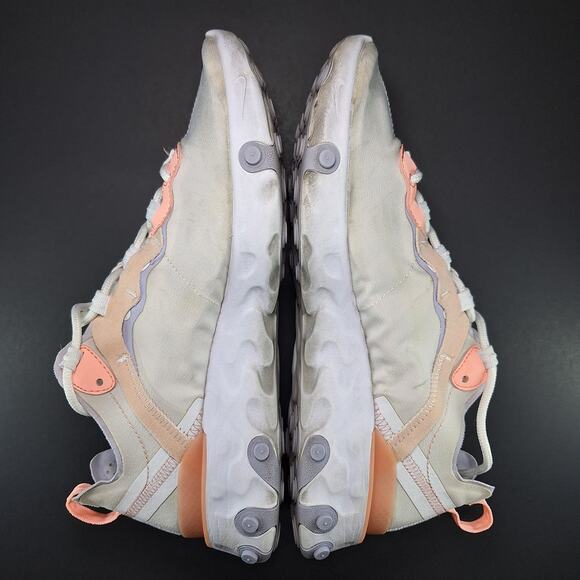 Nike React Element 55 Pale Pink Running Sneakers Shoes BQ2728-601 Women's Size 9 - Picture 10 of 13